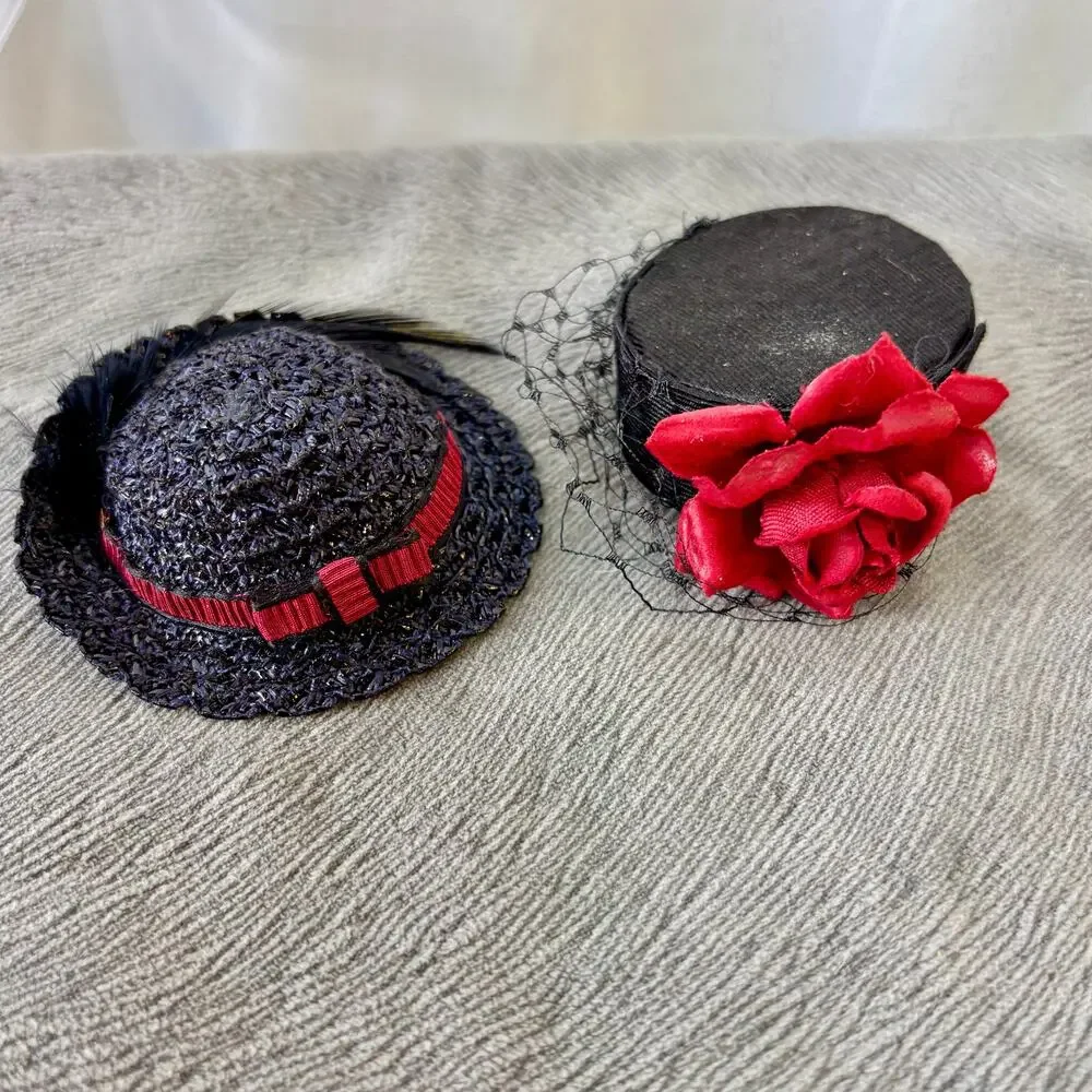 Fashion Doll Accessories Mixed Lot Hats Earrings Tray Red Bag Gifts Mail 16